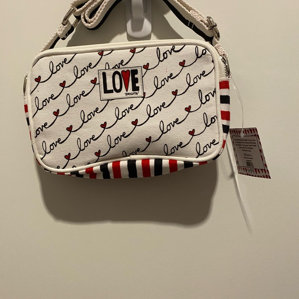 Love Scroll Brighton Canvas Crossbody Bag NWT